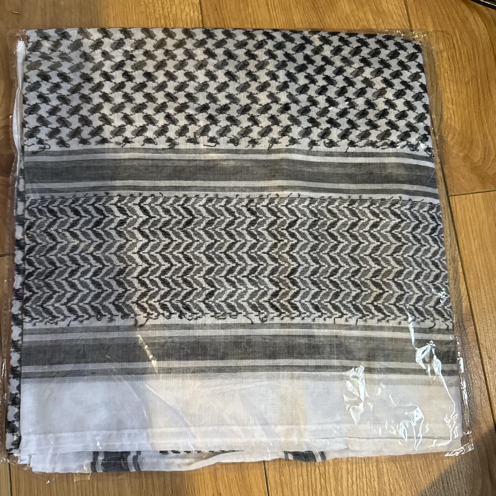 Black and White Keffiyeh